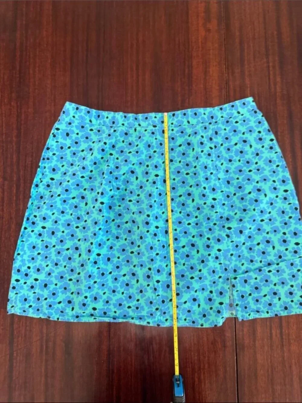 Topshop Blue Daisy Corset Crop Top Mini Skirt Set Size 10